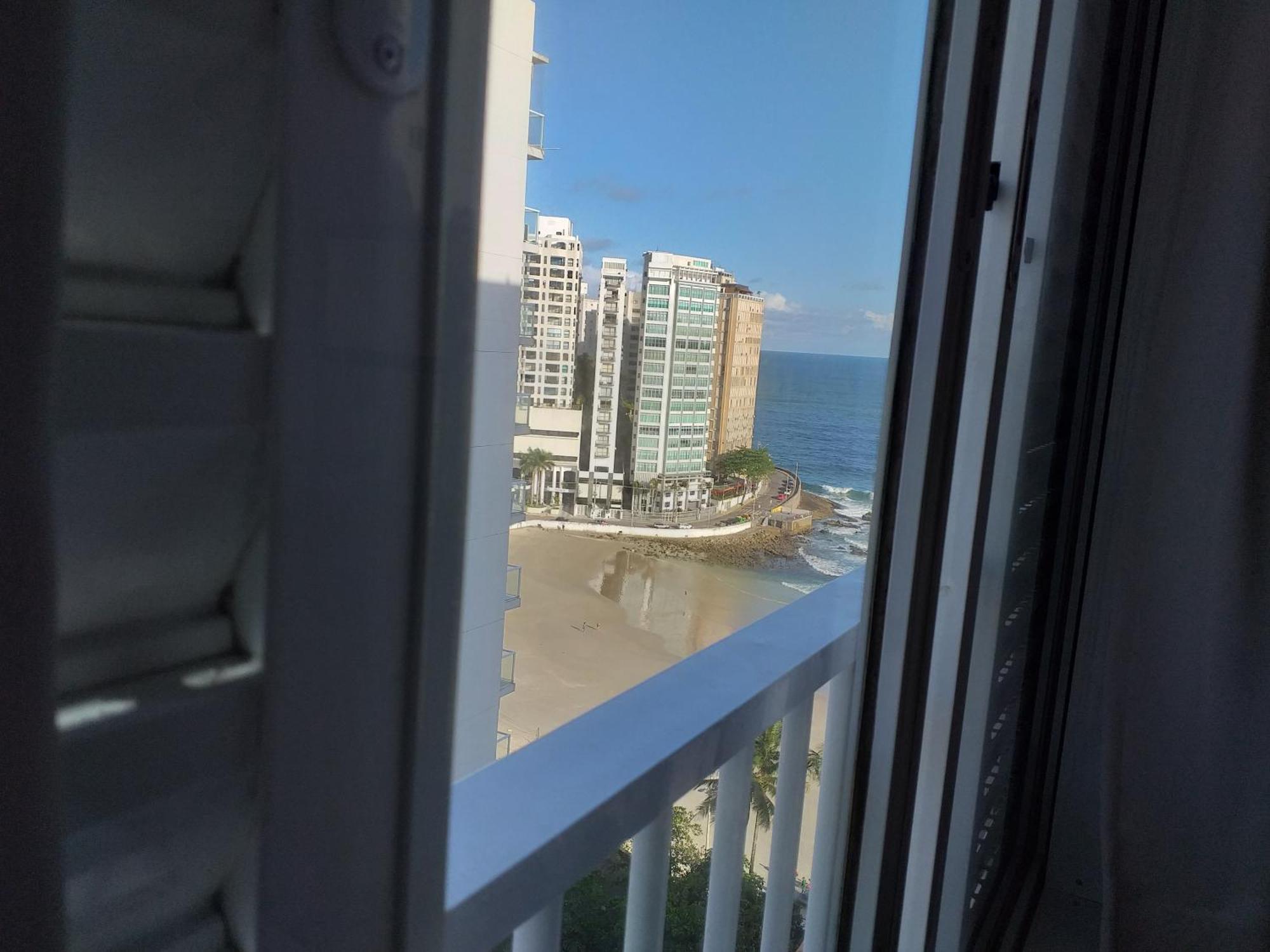 Apartamento Pe Na Areia Com Vista Para O Mar. Guarujá Exterior foto